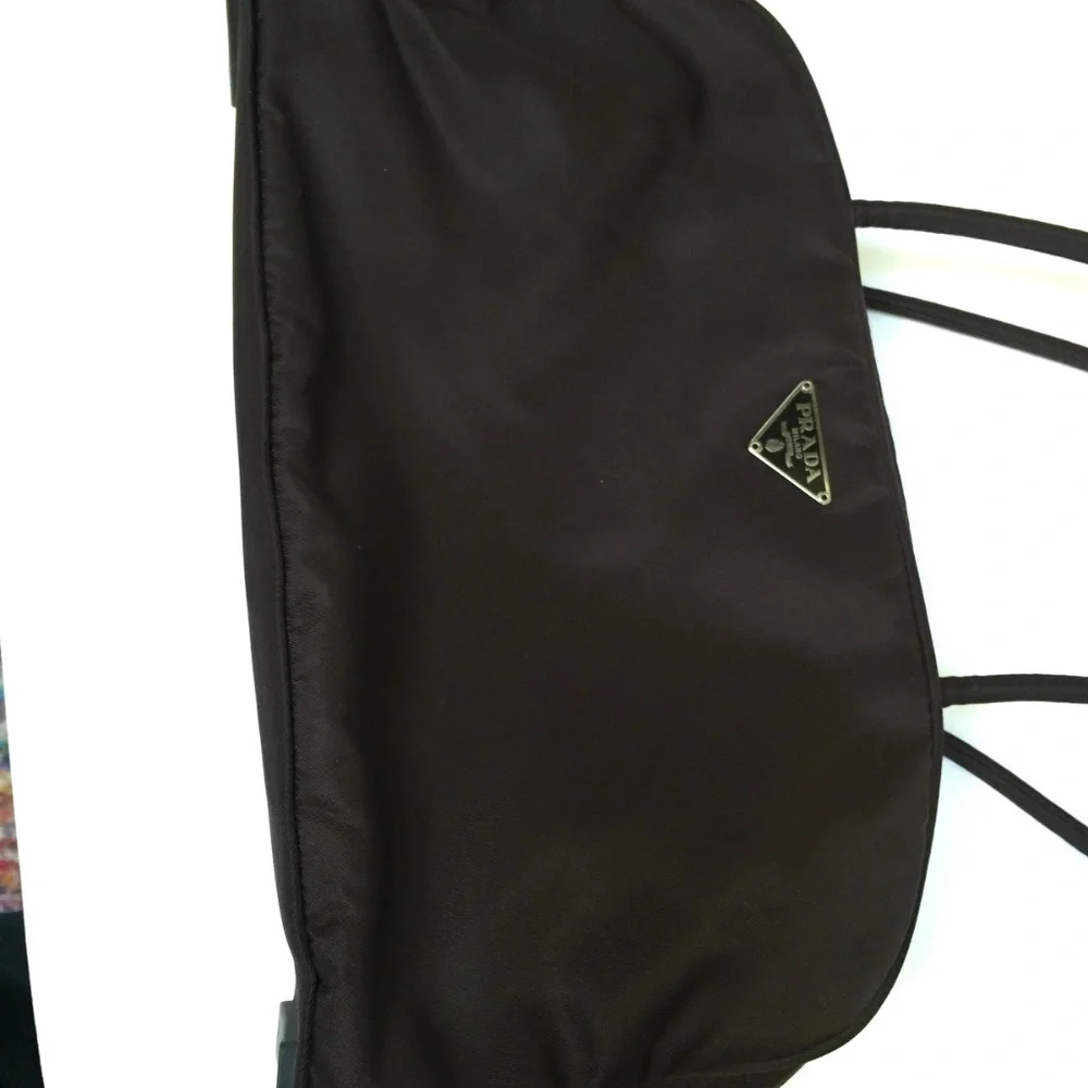 Prada brown nylon vintage handbag - Picture 3 of 6